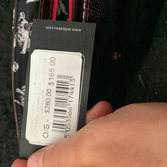 Ted Baker Leather and Fur Clutch - Picture 8 of 10